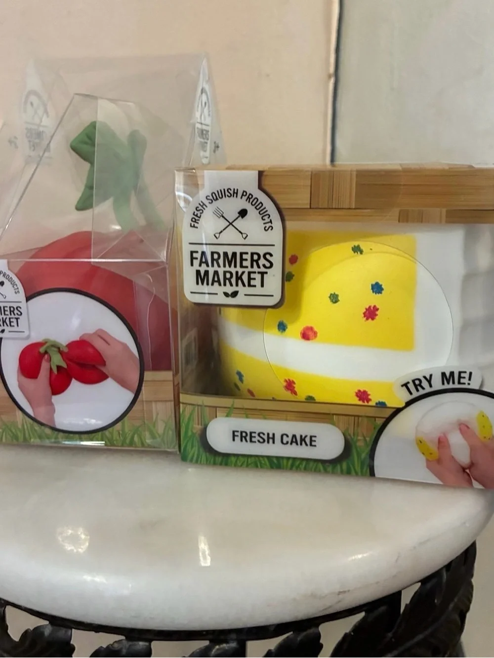 Fresh Cherries & Fresh Cake Squishy Set - Red & Yellow